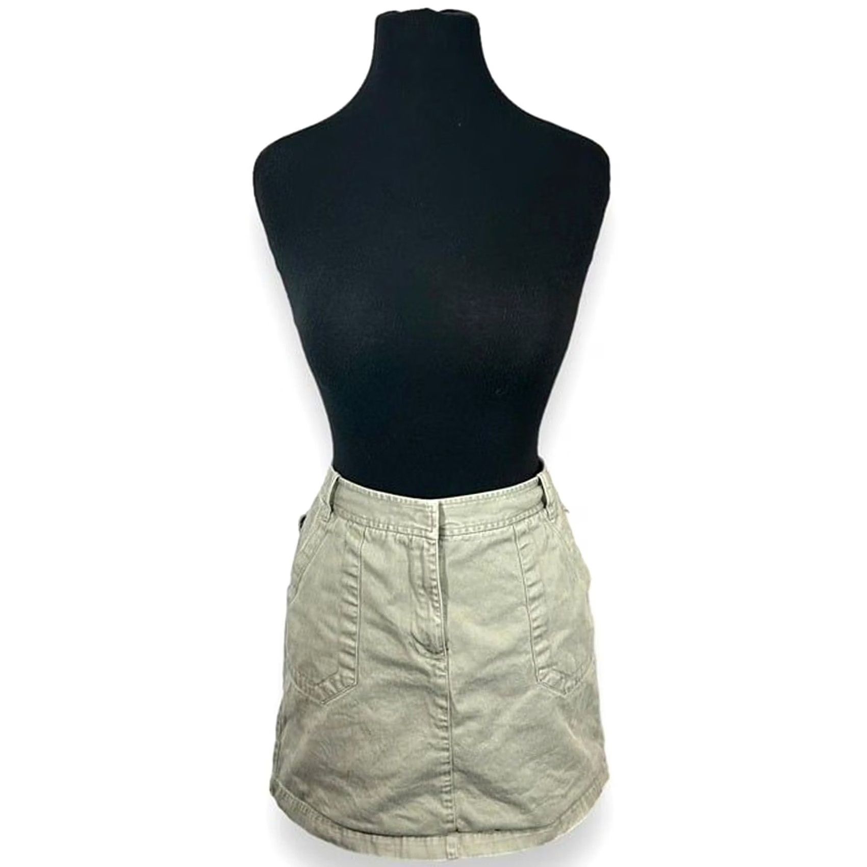 Vintage VINTAGE The Limited Cargo Mini Skirt Women's 6 Grey Size 28" / US 6 / IT 42 - 2 Thumbnail