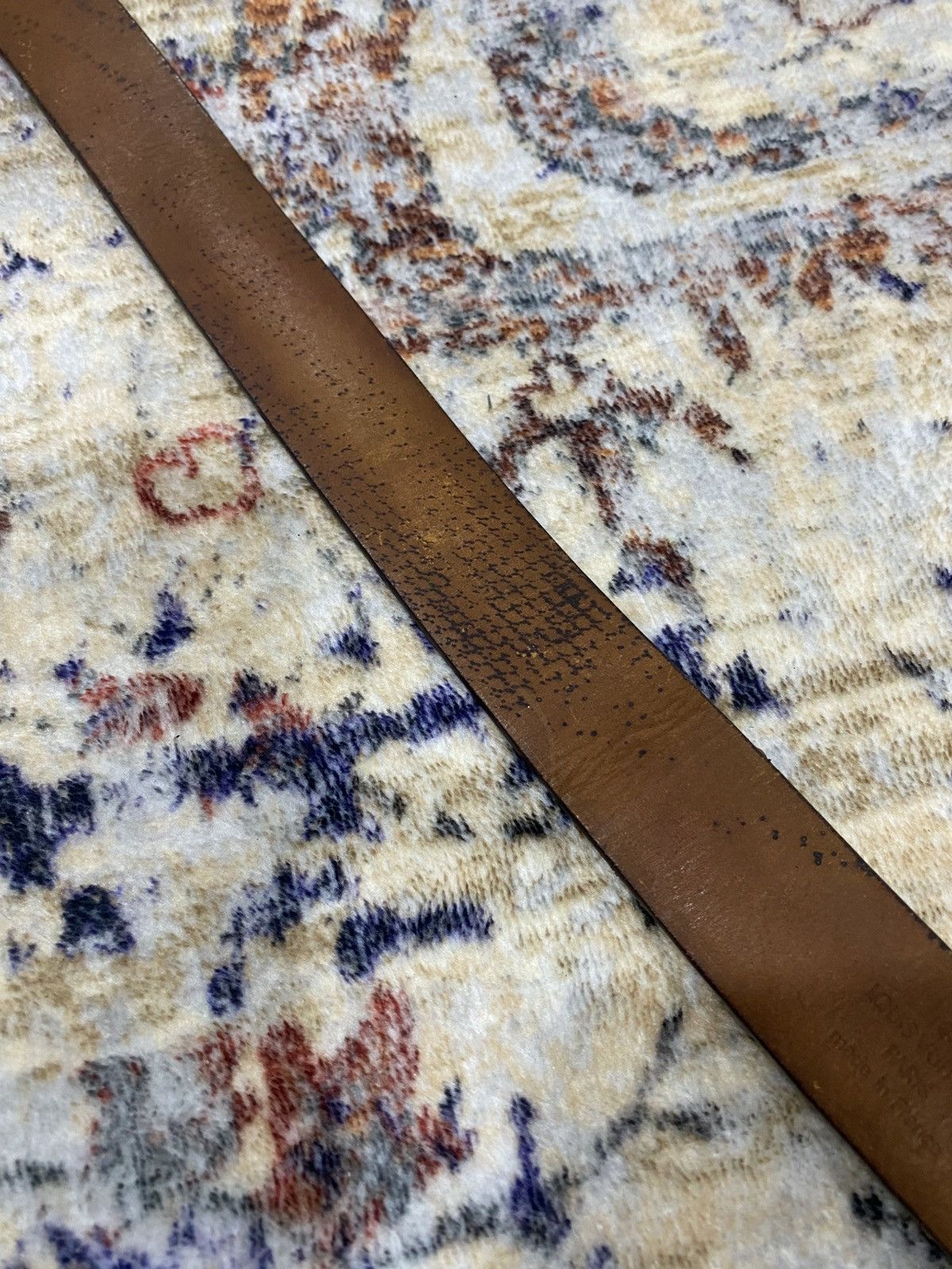 Louis Vuitton Louis Vuitton Paris Damier Ebene Belt Leather Made France Size 32 - 7 Thumbnail