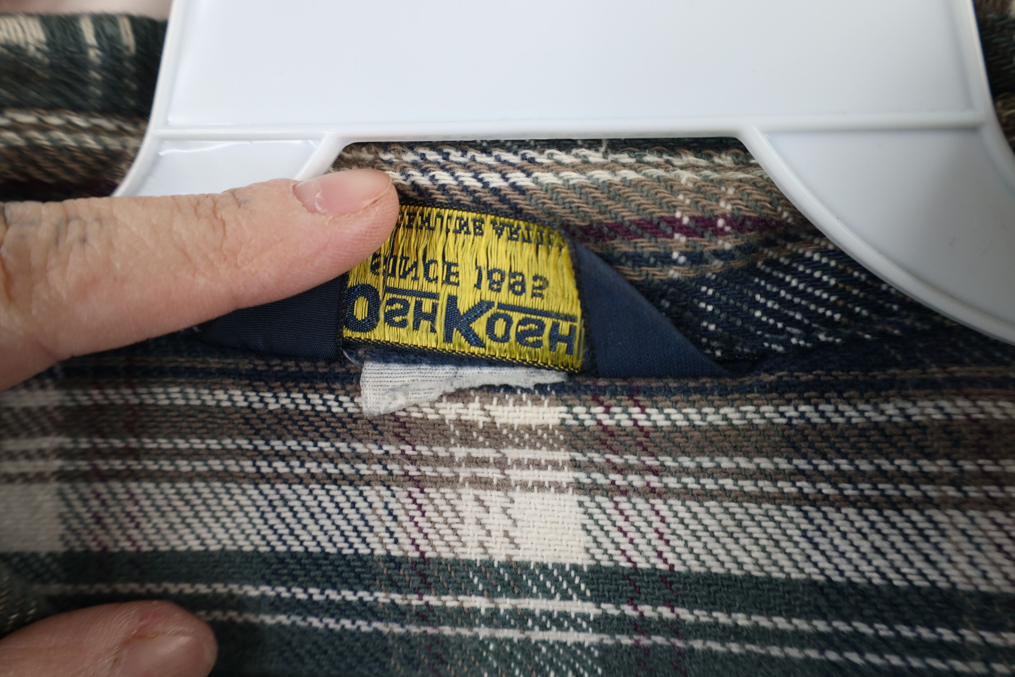 Vintage Vintage 90s OshKosh B'Gosh Heavy Flannel Button Shirt USA Size US XXL / EU 58 / 5 - 13 Thumbnail