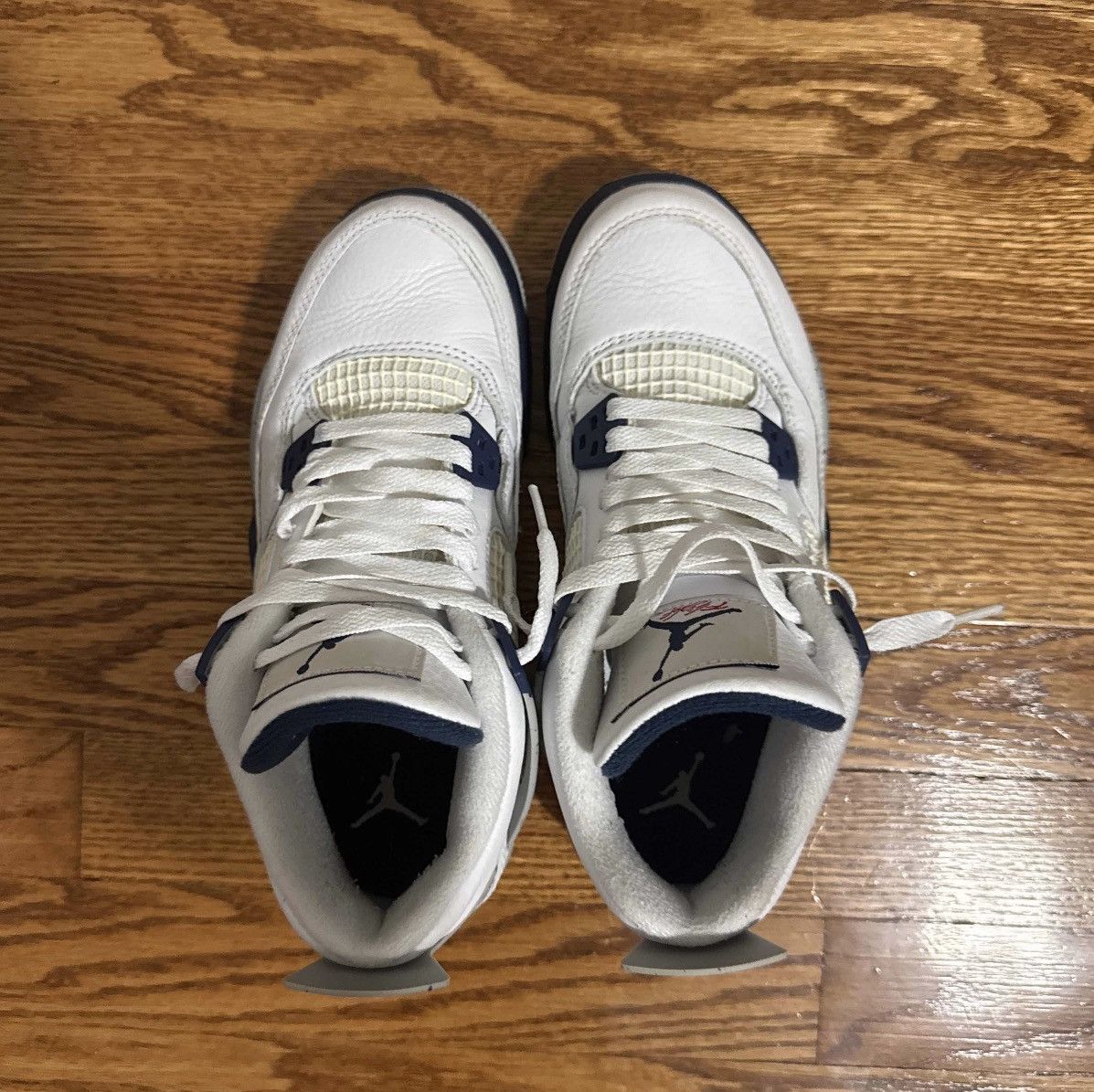 Nike Nike Air Jordan 4 Retro Midnight Navy Size US 6 / IT 36 - 3 Thumbnail