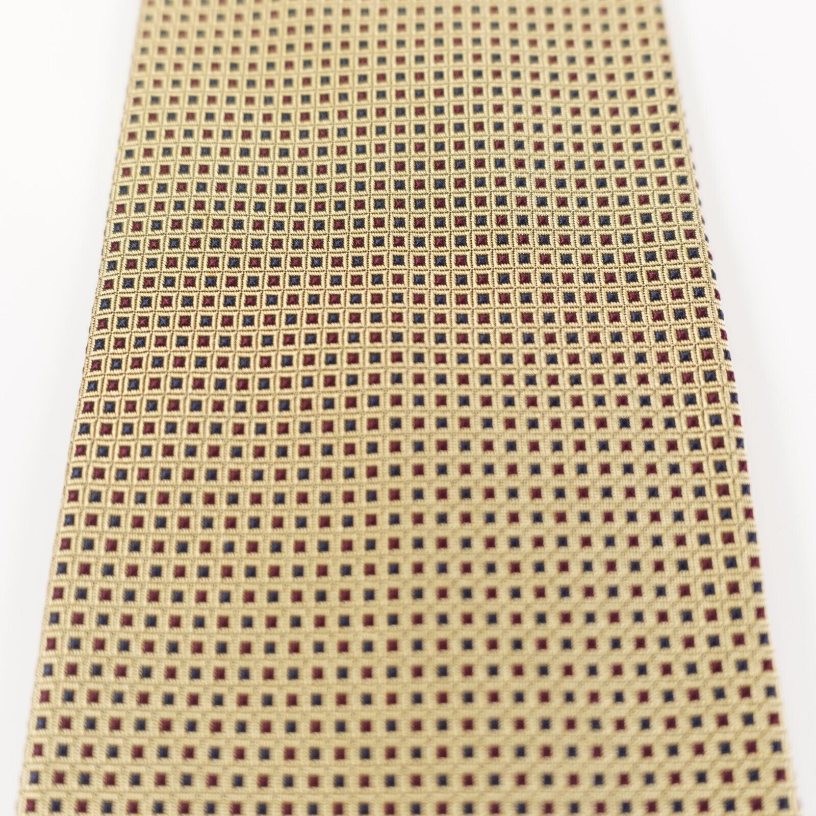 Brooks Brothers Brooks Brothers Makers Yellow Red Blue Check Woven Silk Tie Size ONE SIZE - 2 Thumbnail