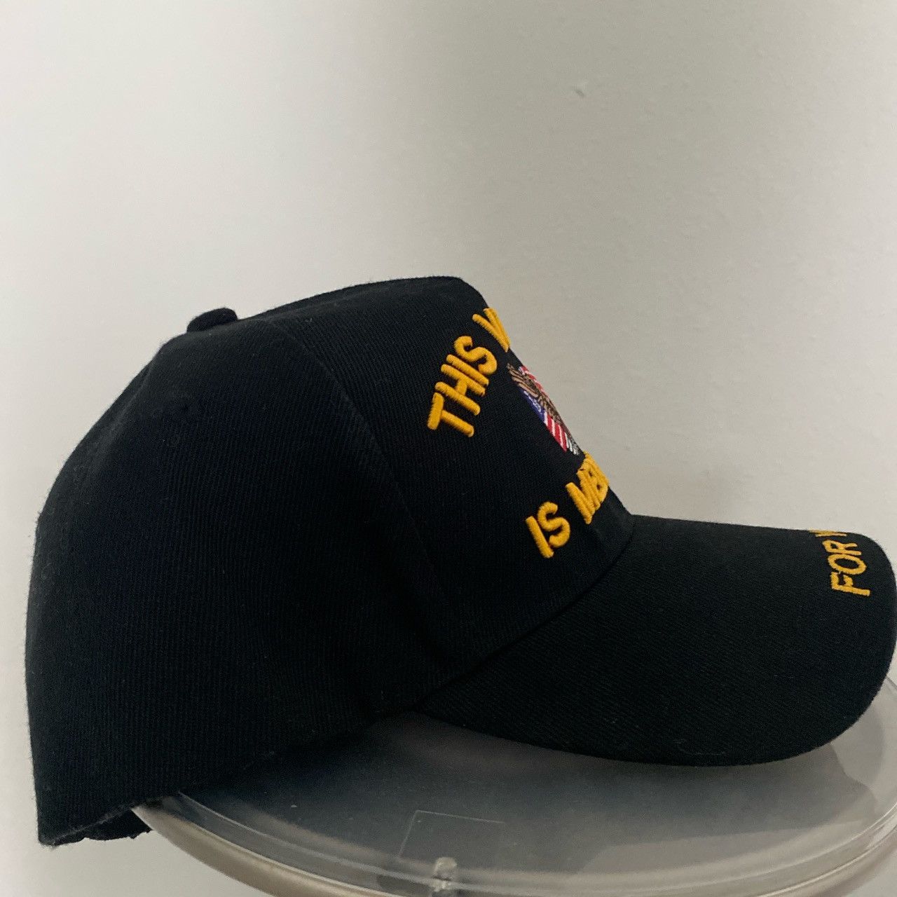 Vintage THIS VETERAN IS MEDICATED DAD HAT Size ONE SIZE - 5 Thumbnail