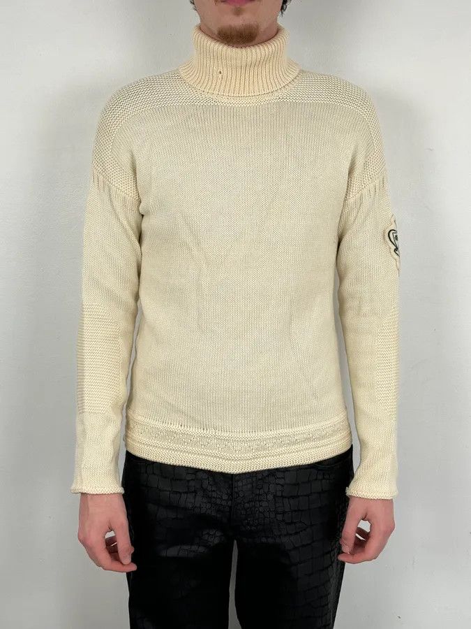 Gucci Gucci Wool Creamy White Signature Turtleneck Size US M / EU 48-50 / 2 - 4 Thumbnail