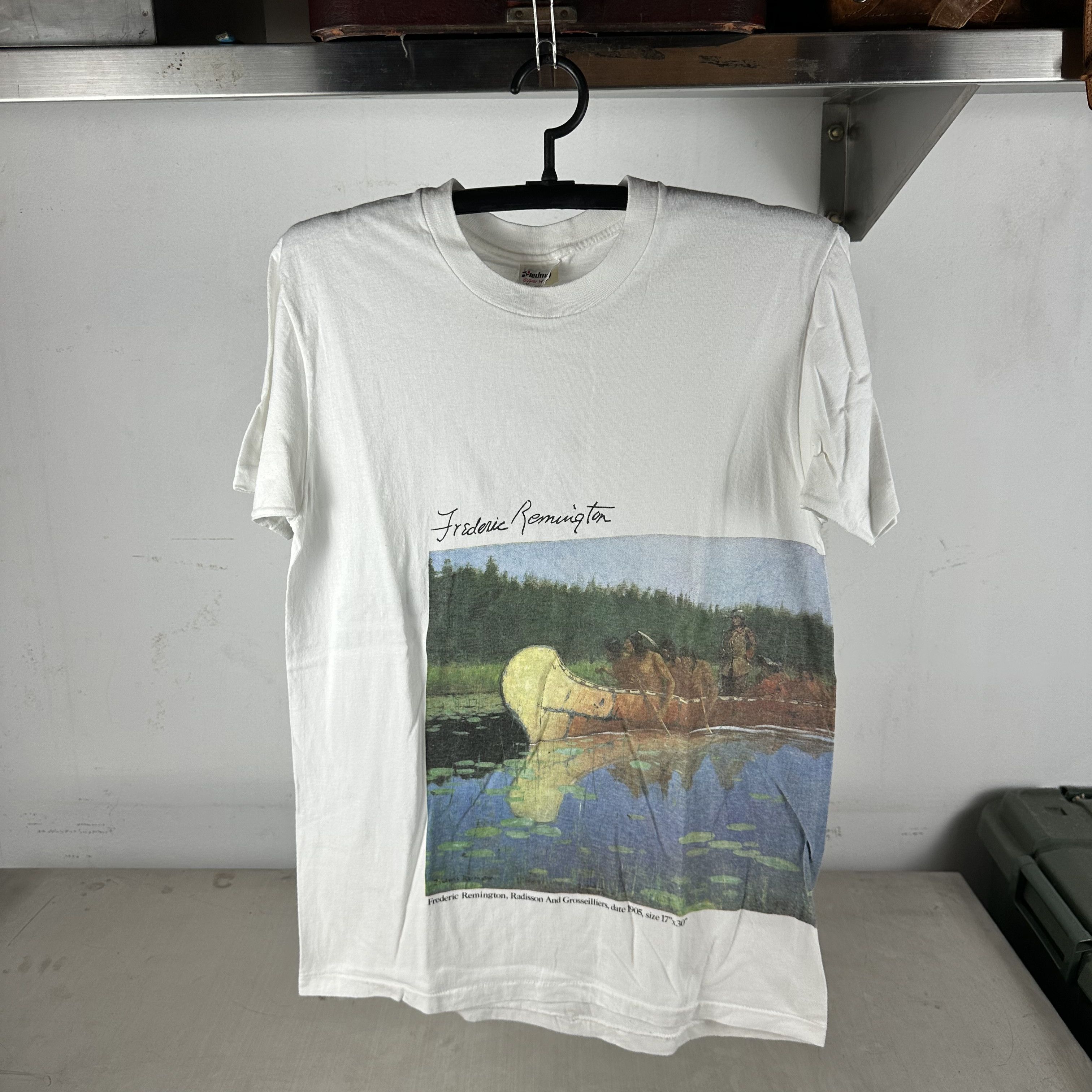 Vintage Vintage 1988 Frederic Remington The Masterworks Art T-shirt Size US M / EU 48-50 / 2 - 1 Thumbnail