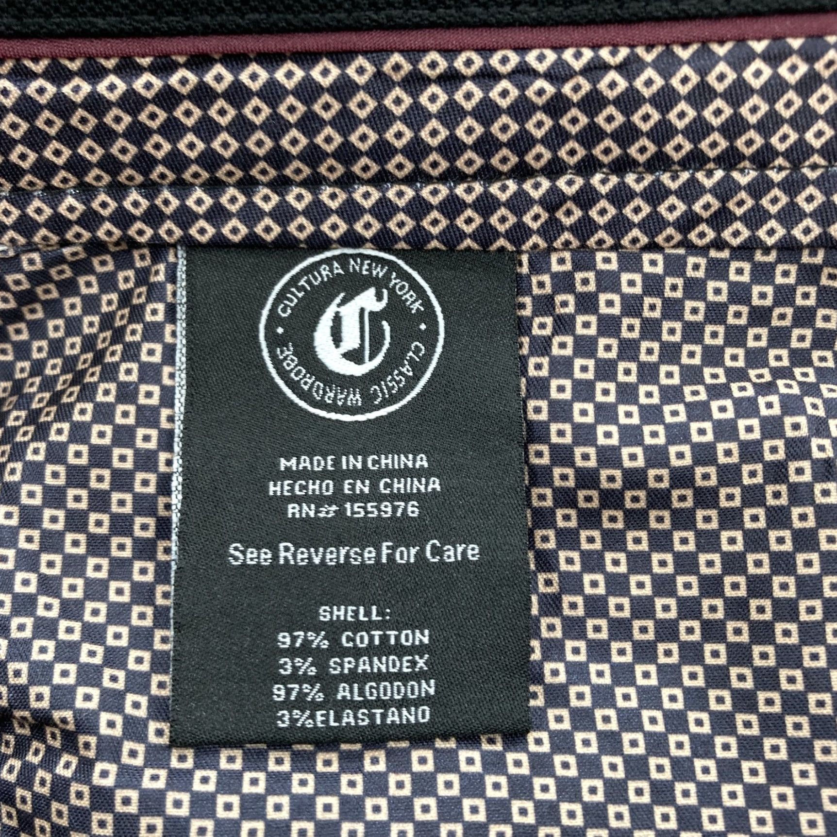 Vintage Cultura Pants Mens 34x30 Black Classic Stretch Premium Modern Casual 5-Pocket Size US 34 / EU 50 - 7 Thumbnail