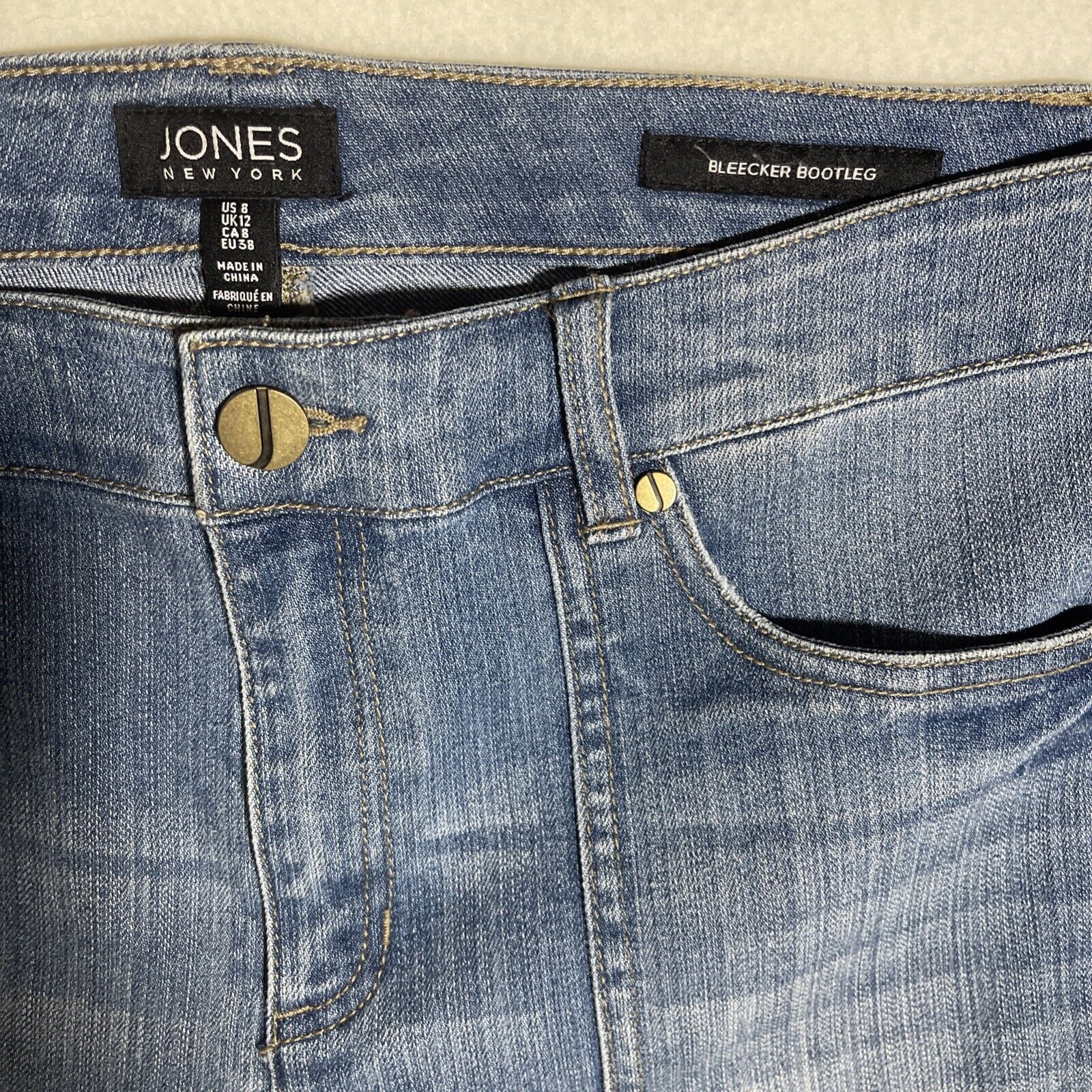 Jones New York Jones New York Bleecker Boot Leg Women's 8 - Raw hem Size 30" / US 8 / IT 44 - 2 Thumbnail