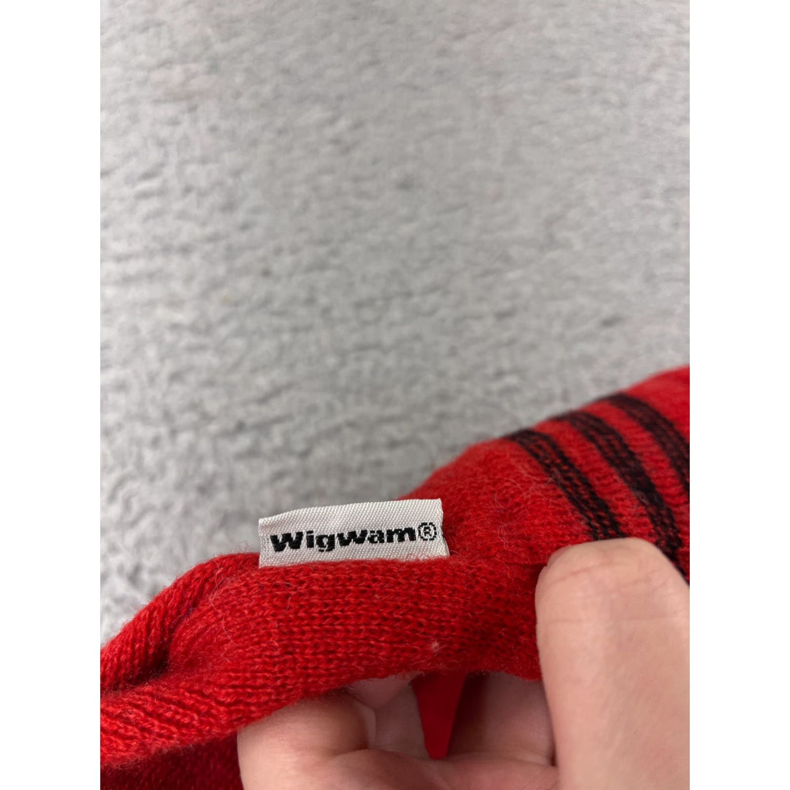 Vintage Wigwam Beanie Hats Adult One Size Red Knit Wool Made USA Lined Insulated Winter Size ONE SIZE - 3 Thumbnail