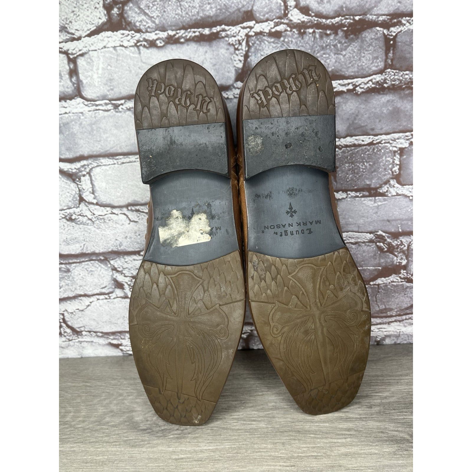 Mark Nason Lounge Mark Nason Brown Leather Square Toe Loafers Dress Sho Size US 11 / EU 44 - 7 Thumbnail