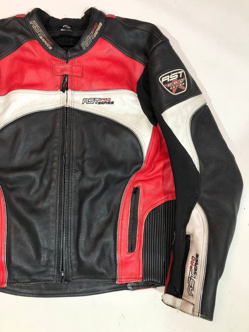 Other RST Pro Series Moto Leather Jacket Racing Vintage Size US XL / EU 56 / 4 - 3 Thumbnail