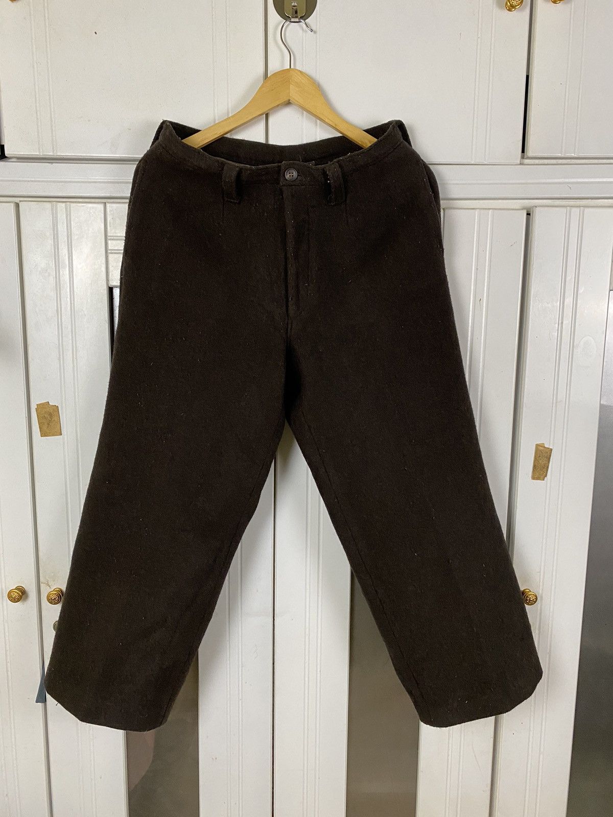 image of Taylor Supply Co x Vintage Taylor & Co Wool Pants in Dark Brown, Men's (Size 32)
