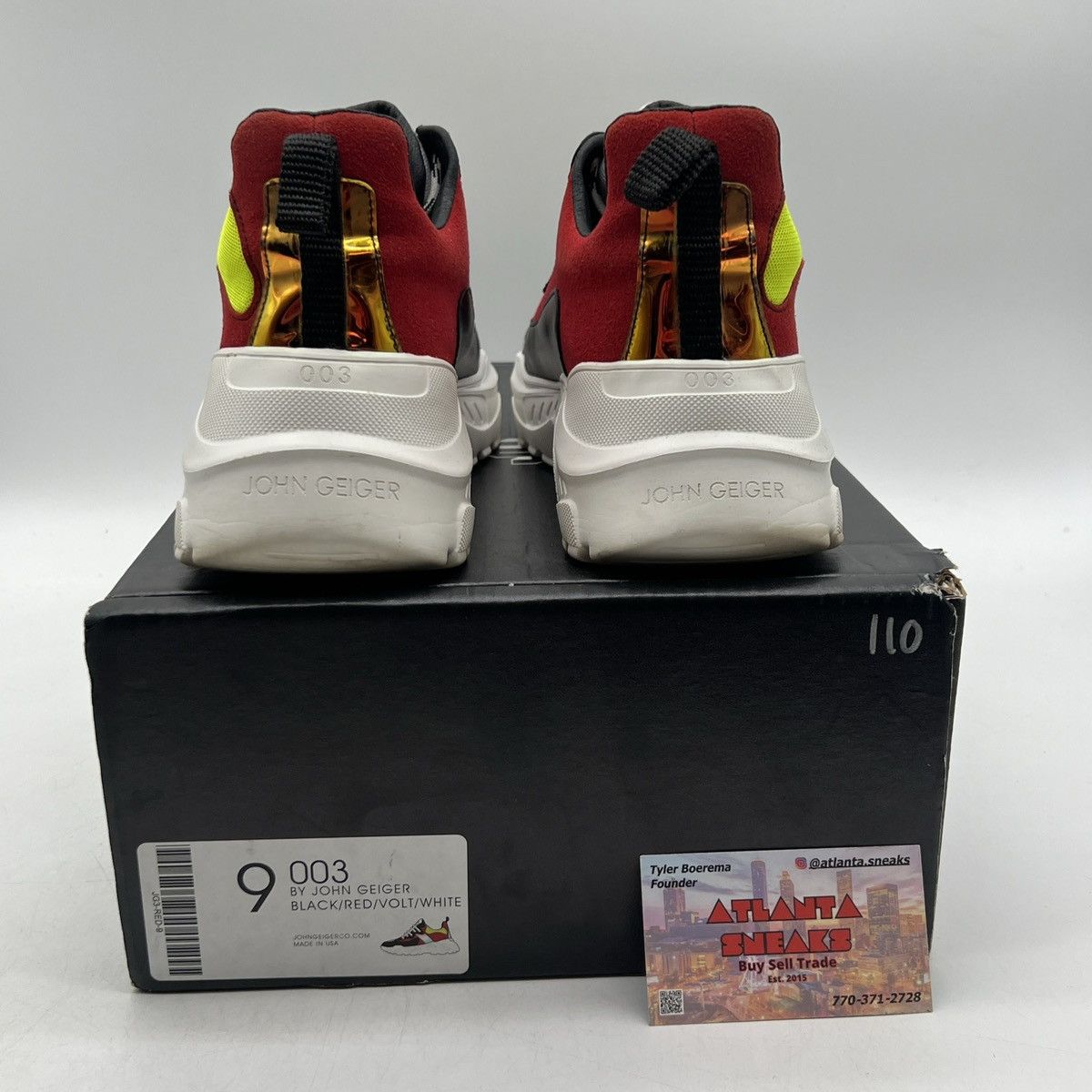 John Geiger John Geiger 003 Black red lime Size US 9 / EU 42 - 3 Thumbnail