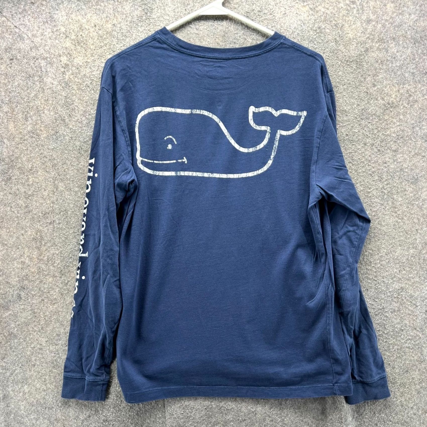 Vineyard Vines Vineyard Vines Shirt Men Small Navy Long Sleeve Whale Logo Pocket Tee 100% Cotton Size US S / EU 44-46 / 1 - 2 Thumbnail