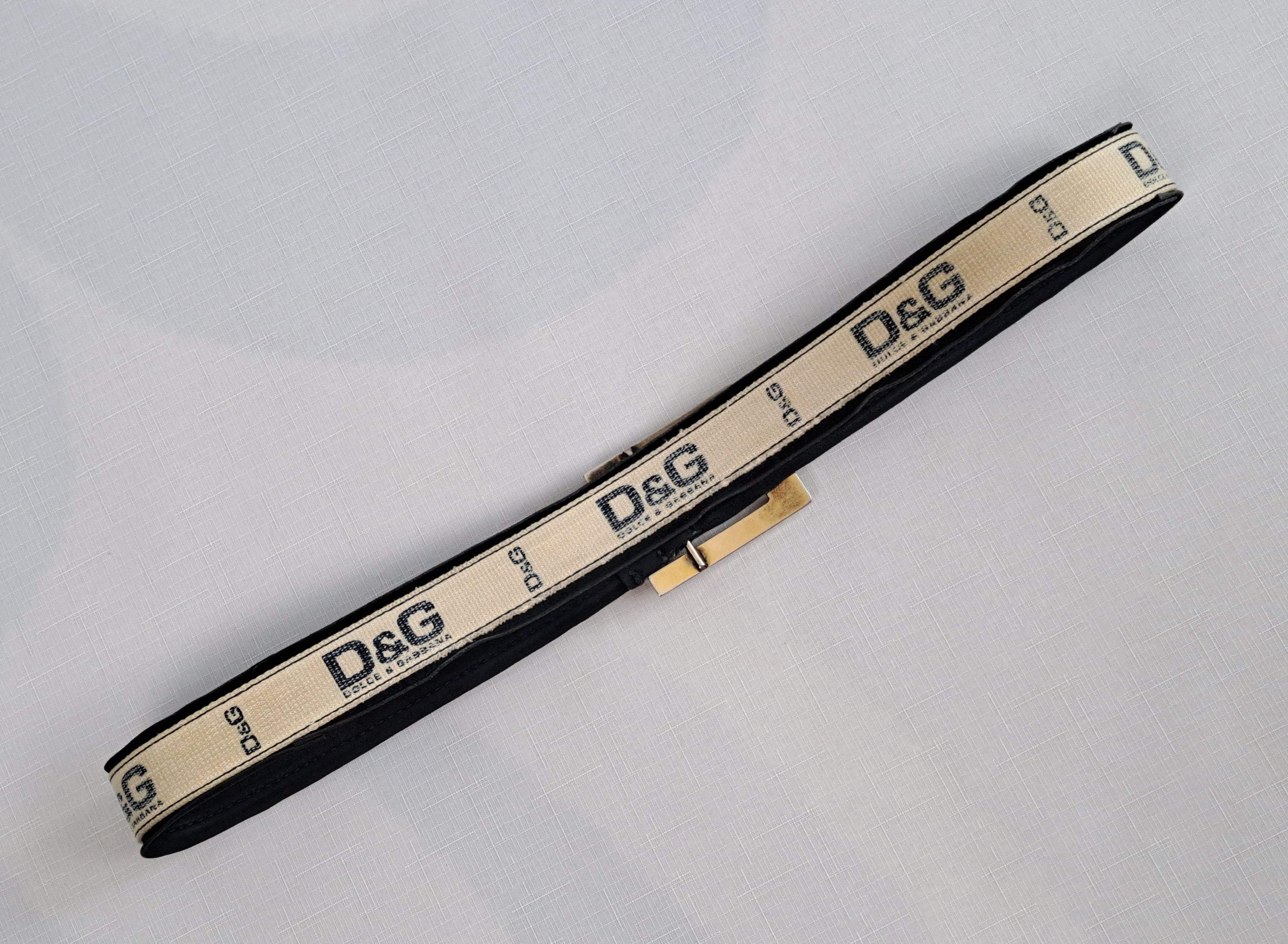 Dolce & Gabbana × Vintage Vintage Dolce&Gabbana textile/leather belt. Size 105 Size ONE SIZE - 6 Thumbnail