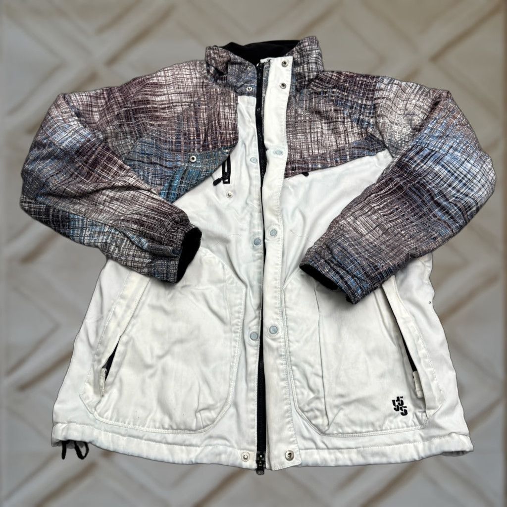 Vintage Triple Nickel 555 Insulated Waterproof Snow Jacket Mens Medium White Plaid Ski Jacket Size US M / EU 48-50 / 2 - 1 Thumbnail