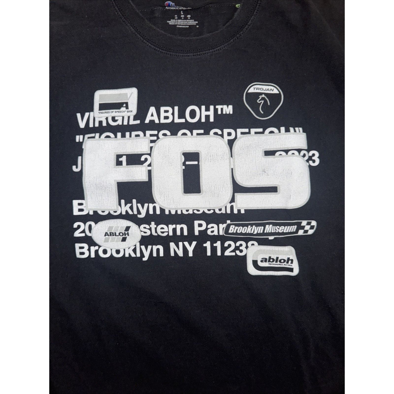 Virgil Abloh Virgil Abloh x Brooklyn Museum T-Shirt Black 20x26 Size US L / EU 52-54 / 3 - 2 Thumbnail