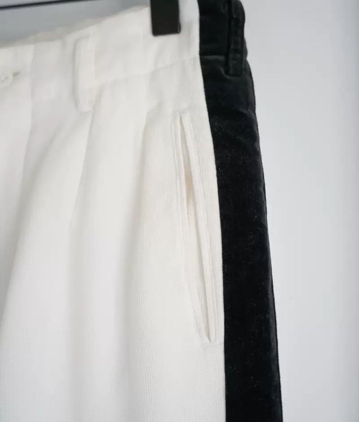 Yohji Yamamoto Yohji Yamamoto 97ss velour paneled trousers 2412-Nextarrow Size US 32 / EU 48 - 4 Thumbnail