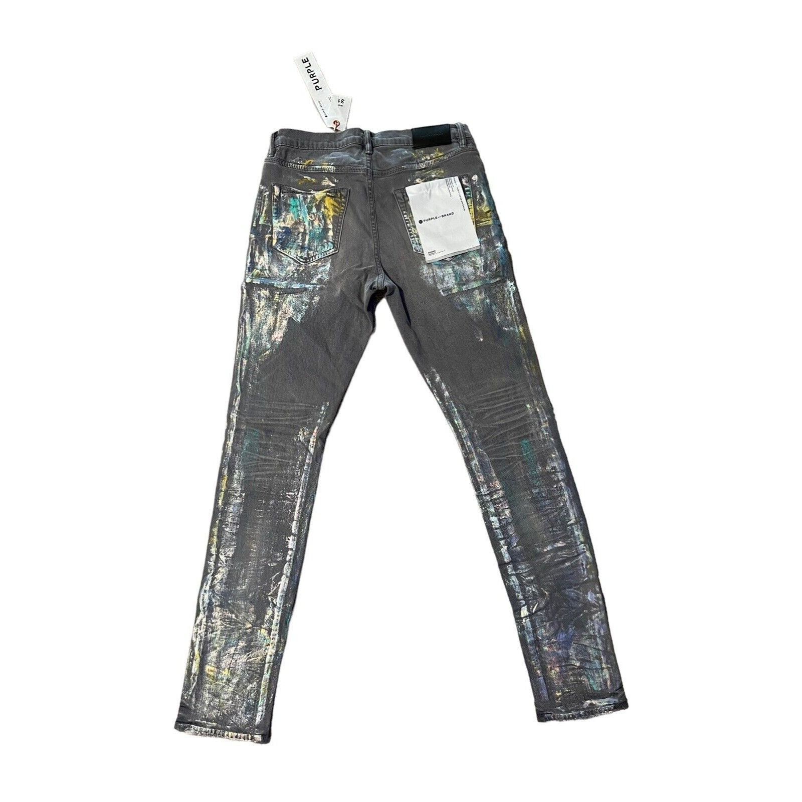 Purple Brand Purple Brand Jeans Mens Slim Fit Grey $320 Size 31/32 Size US 31 - 9 Thumbnail
