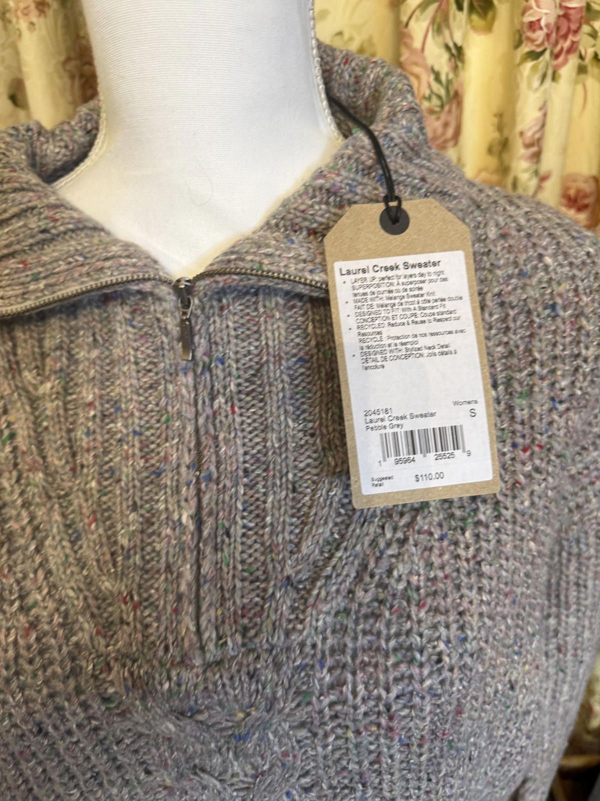 Prana PrAna Laurel Creek Half Zip Sweater - Women's Size Small Size ONE SIZE - 2 Thumbnail