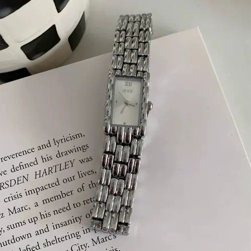 Jewelry Rectangular Link Bracelet Watch, Classic Style Size ONE SIZE - 4 Thumbnail