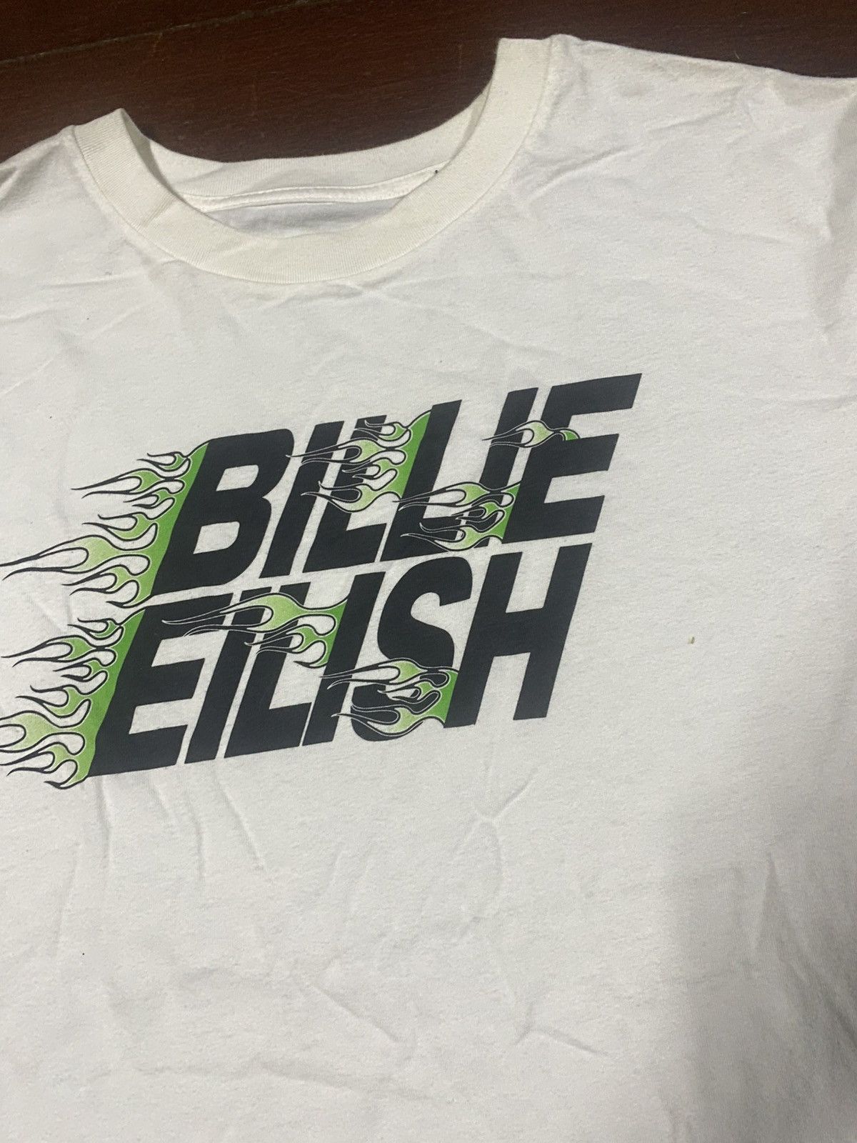 Billie Eilish Rare fire BILLIE EILISH spell out Tshirt Size US M / EU 48-50 / 2 - 4 Thumbnail
