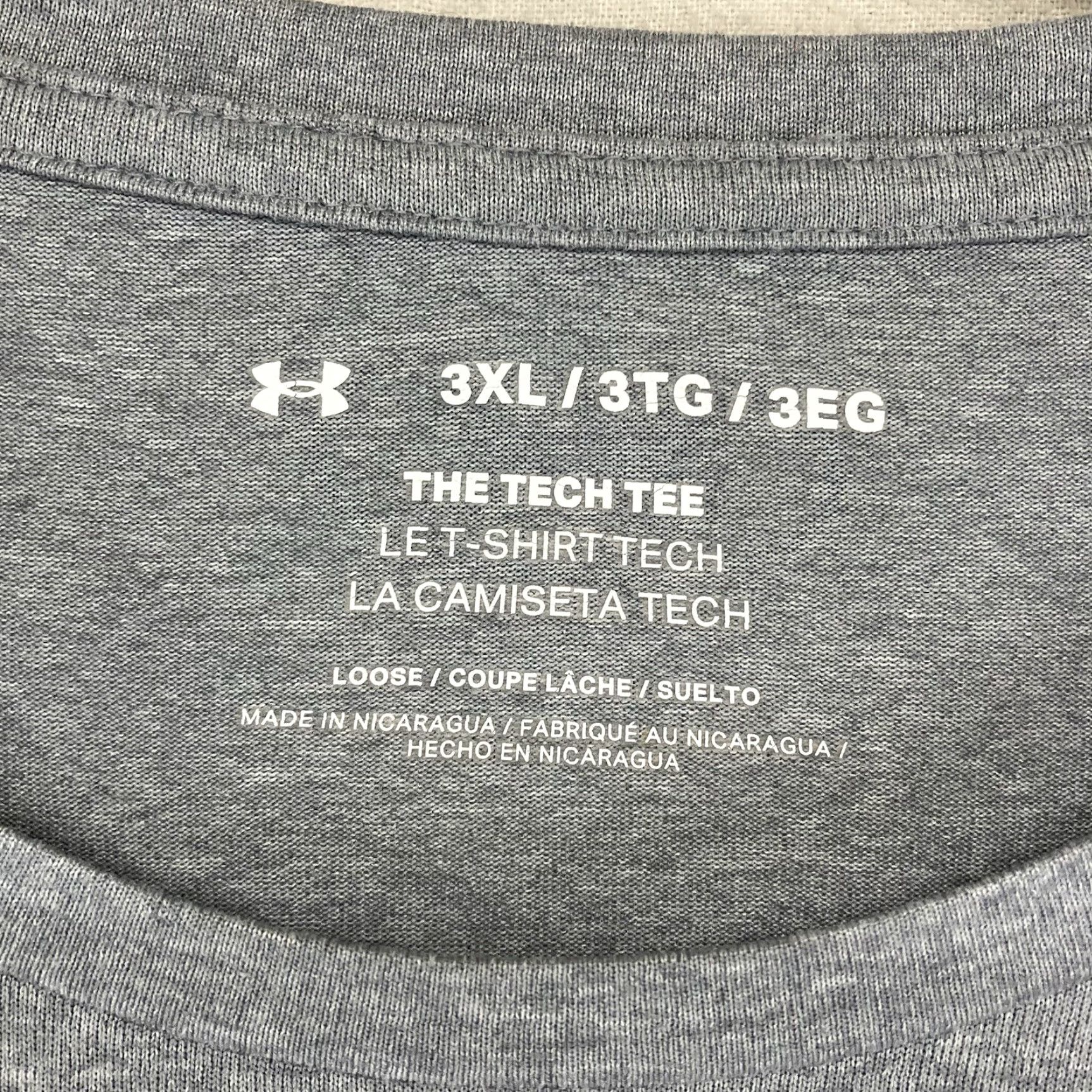 Under Armour Under Armour Shirt Mens 3XL Gray Tech Tee Gym Active Shirt Size US XXL / EU 58 / 5 - 3 Thumbnail