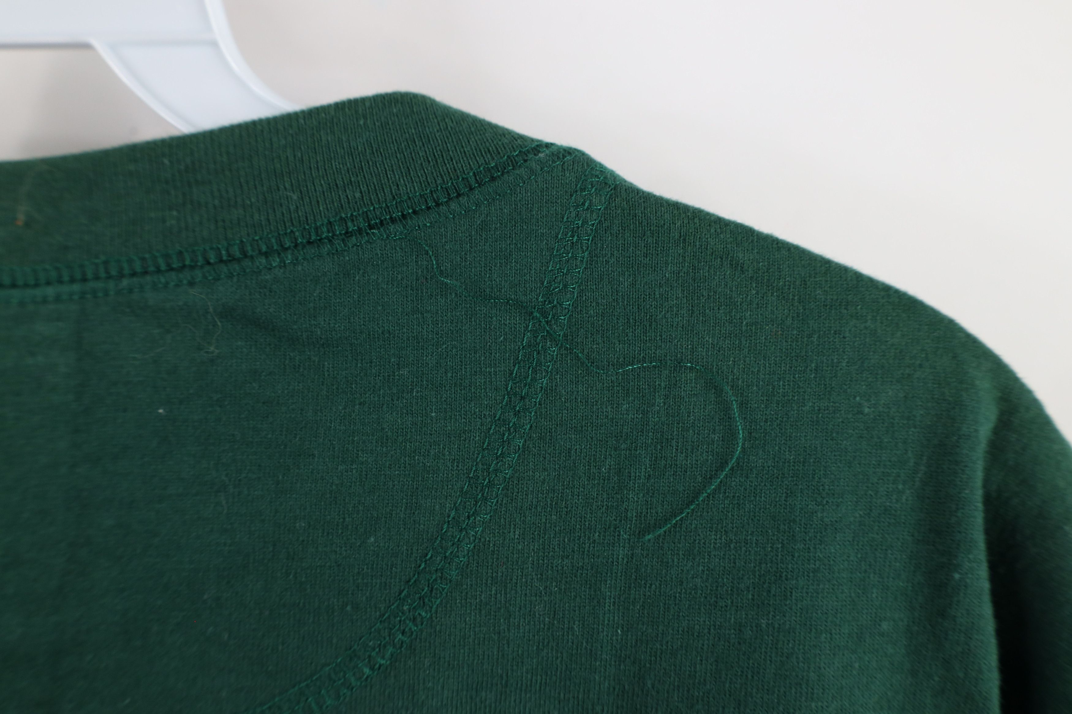 Vintage Vintage 90s Streetwear Short Sleeve Henley T-Shirt Green Size US L / EU 52-54 / 3 - 6 Thumbnail