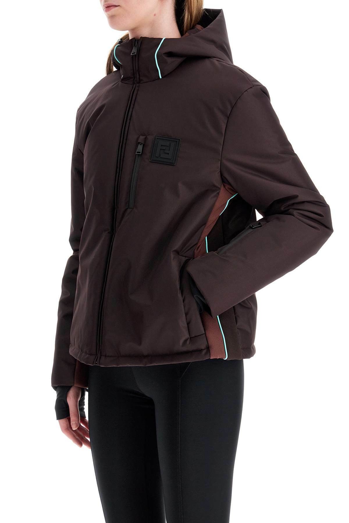 Fendi o1B3y1r0426 Ski Hooded Jacket in Purple Size M / US 6-8 / IT 42-44 - 3 Thumbnail