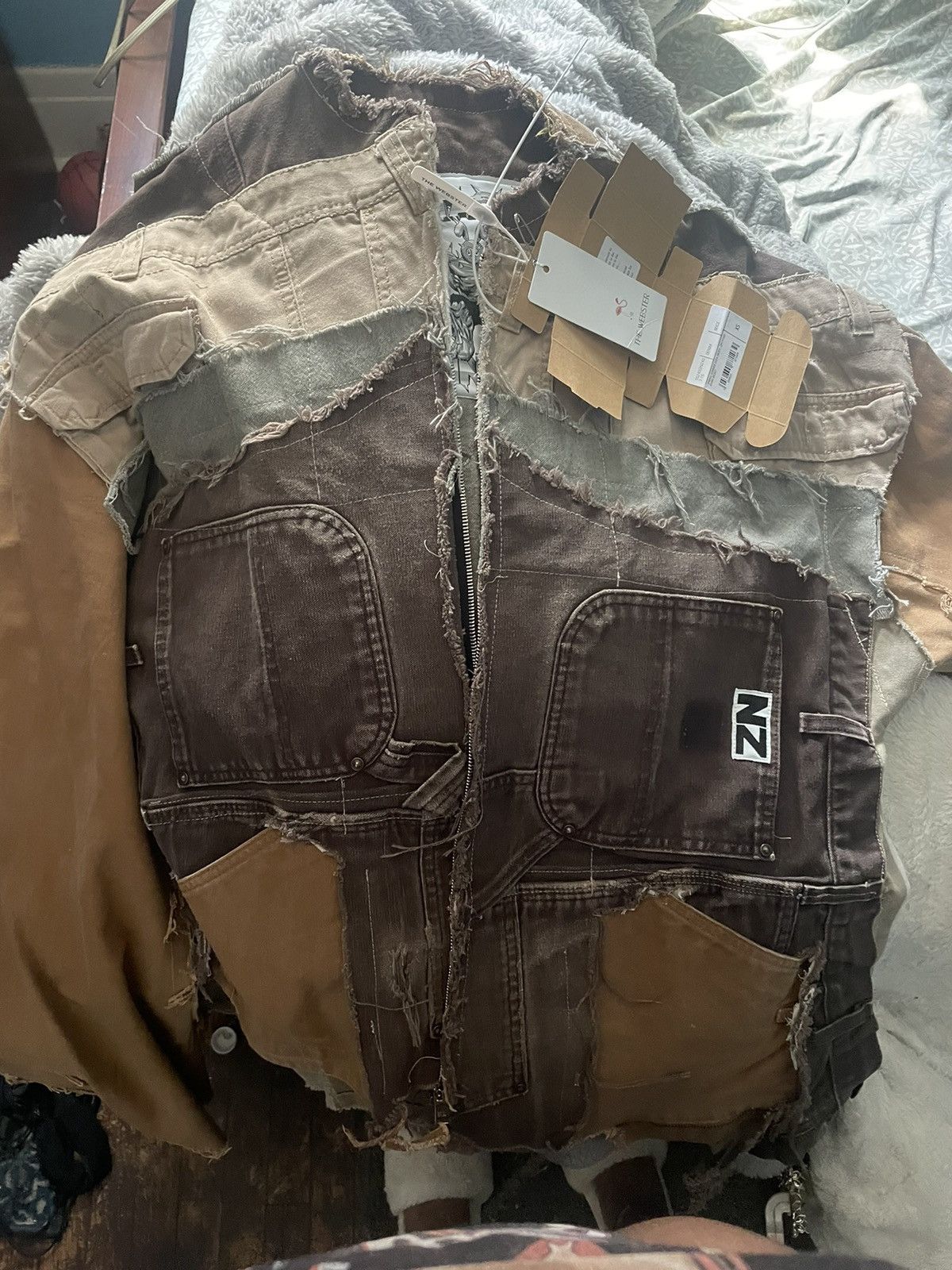 Natasha Zinko Upcycled Denim Jacket Size XS / US 0-2 / IT 36-38 - 1 Thumbnail