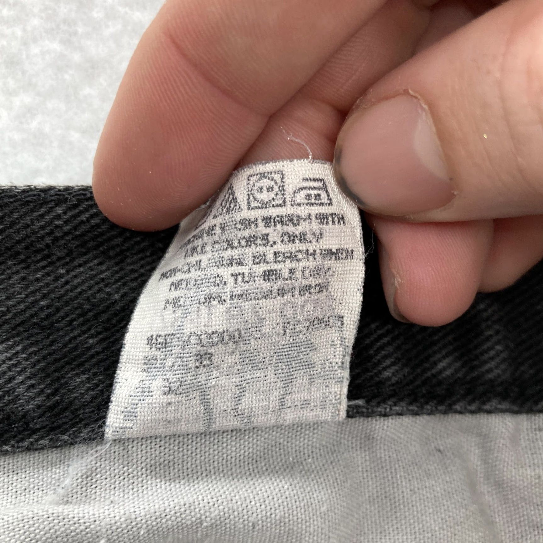 Lee VINTAGE Lee Jeans Mens 31x32 Straight Regular Black Charcoal Wash 90s Grunge Denim Size US 31 - 7 Thumbnail