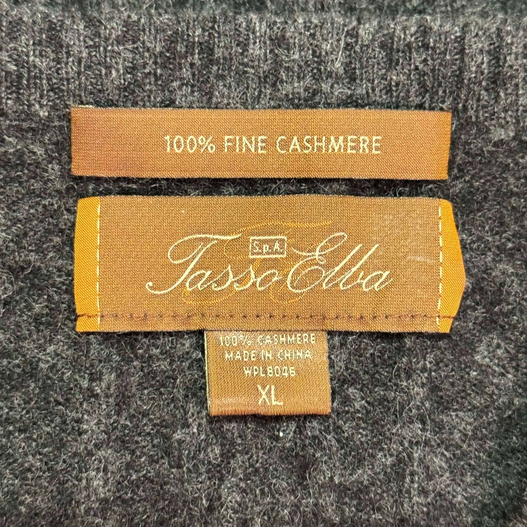 Tasso Elba Tasso Elba Sweater XL Gray 100% Cashmere Knit V-Neck Pullover Casual Mens Regular Size US XL / EU 56 / 4 - 3 Thumbnail