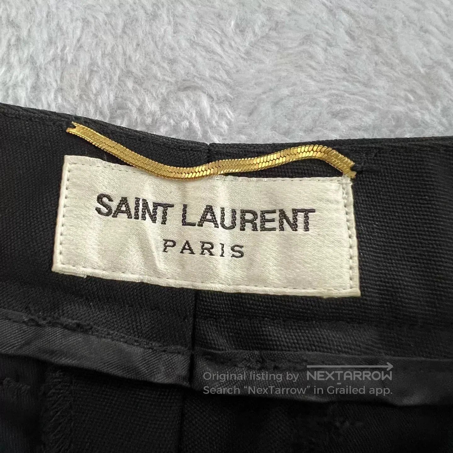 Saint Laurent Paris Saint Laurent Black Trousers Size 34. Size US 34 / EU 50 - 3 Thumbnail