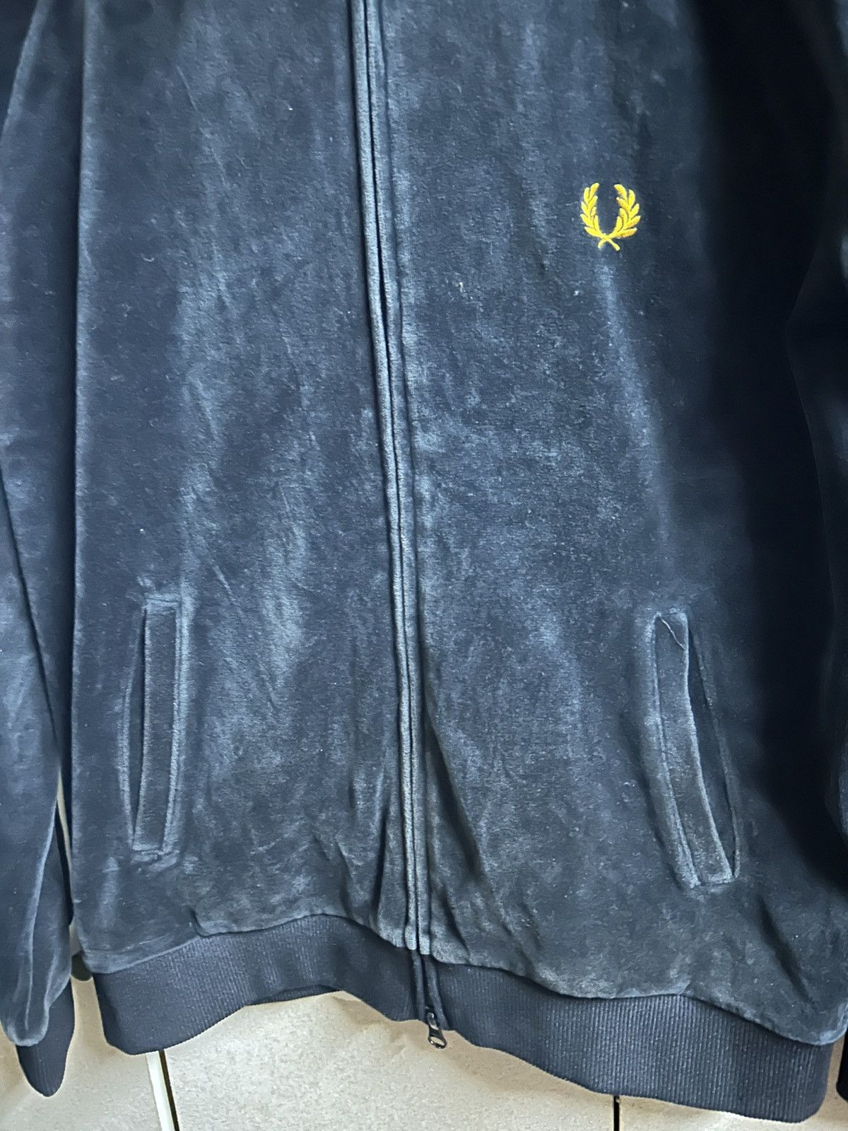 Fred Perry Archival Velour Taped Track Jacket Size US M / EU 48-50 / 2 - 10 Thumbnail