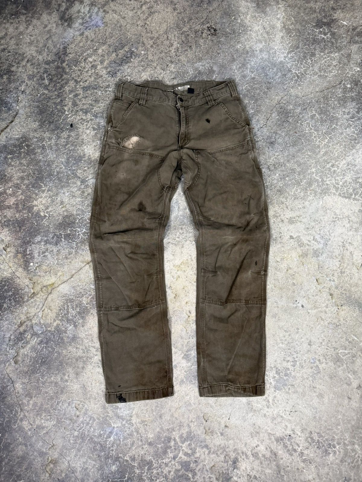 Carhartt × Vintage Vintage Thrashed Painter Carhartt Pants Size US 34 / EU 50 - 10 Thumbnail