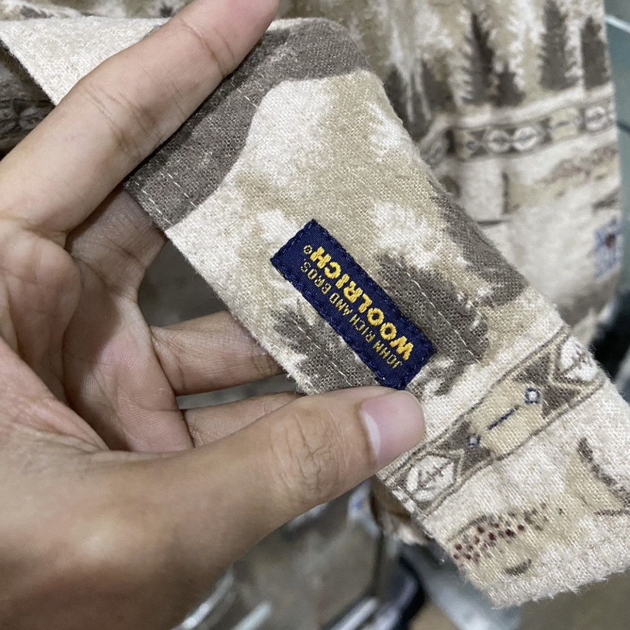 Woolrich Woolen Mills Vintage Woolrich Fly Fishing AOP Flannel Shirt - [L] Size US L / EU 52-54 / 3 - 10 Thumbnail