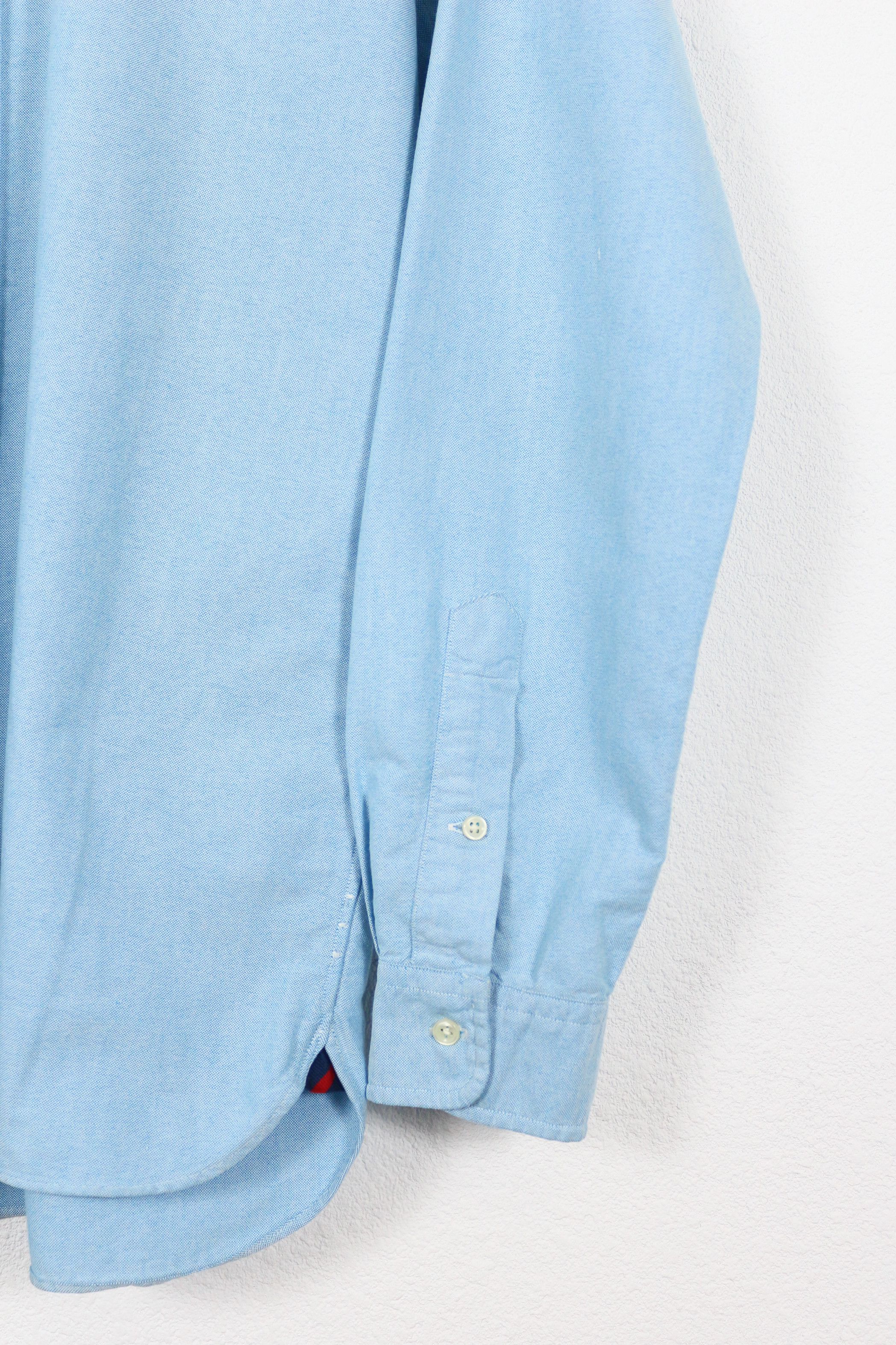 Polo Ralph Lauren × Ralph Lauren Polo Ralph Lauren Pony Logo Blue Oxford Shirt Preppy NZ Size US M / EU 48-50 / 2 - 3 Thumbnail