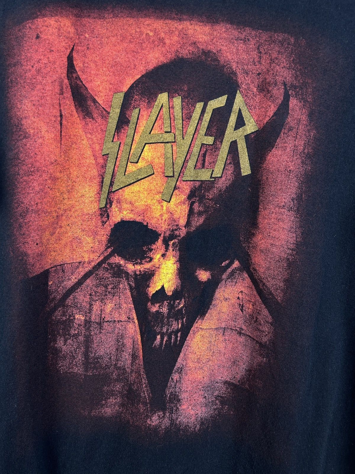 Band Tees Vintage 2007 Slayer European Tour Skull Satan T-Shirt Size US M / EU 48-50 / 2 - 2 Thumbnail