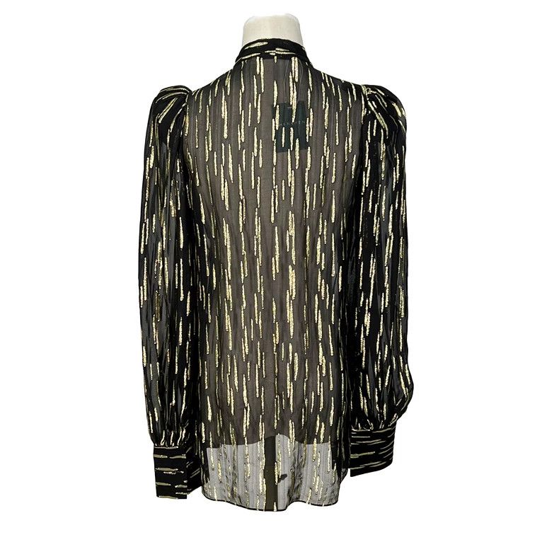 Givenchy Givenchy Color Block Silk Polyester Shirt Size XXS / US 00 / IT 34 - 2 Thumbnail