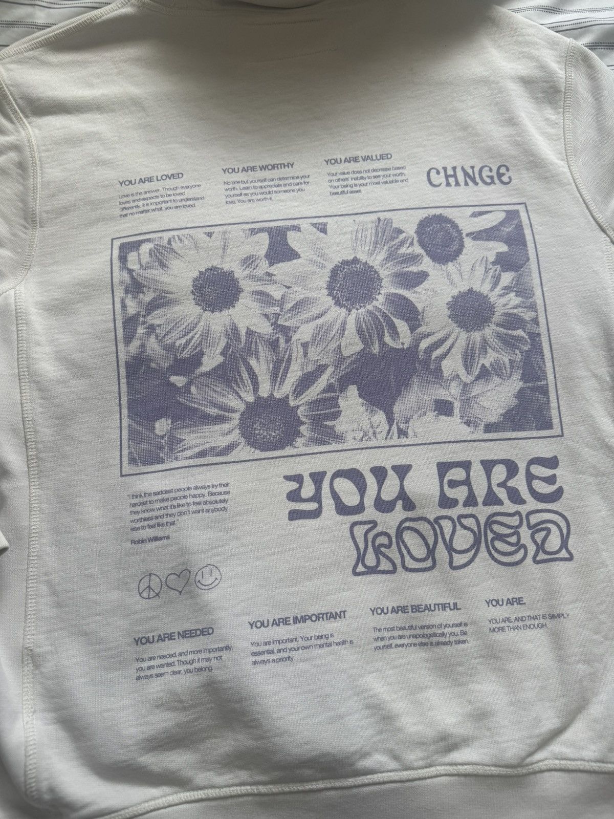 CHNGE CHNGE X MHA You Are Loved Hoodie Sweatshirt Size US L / EU 52-54 / 3 - 7 Thumbnail