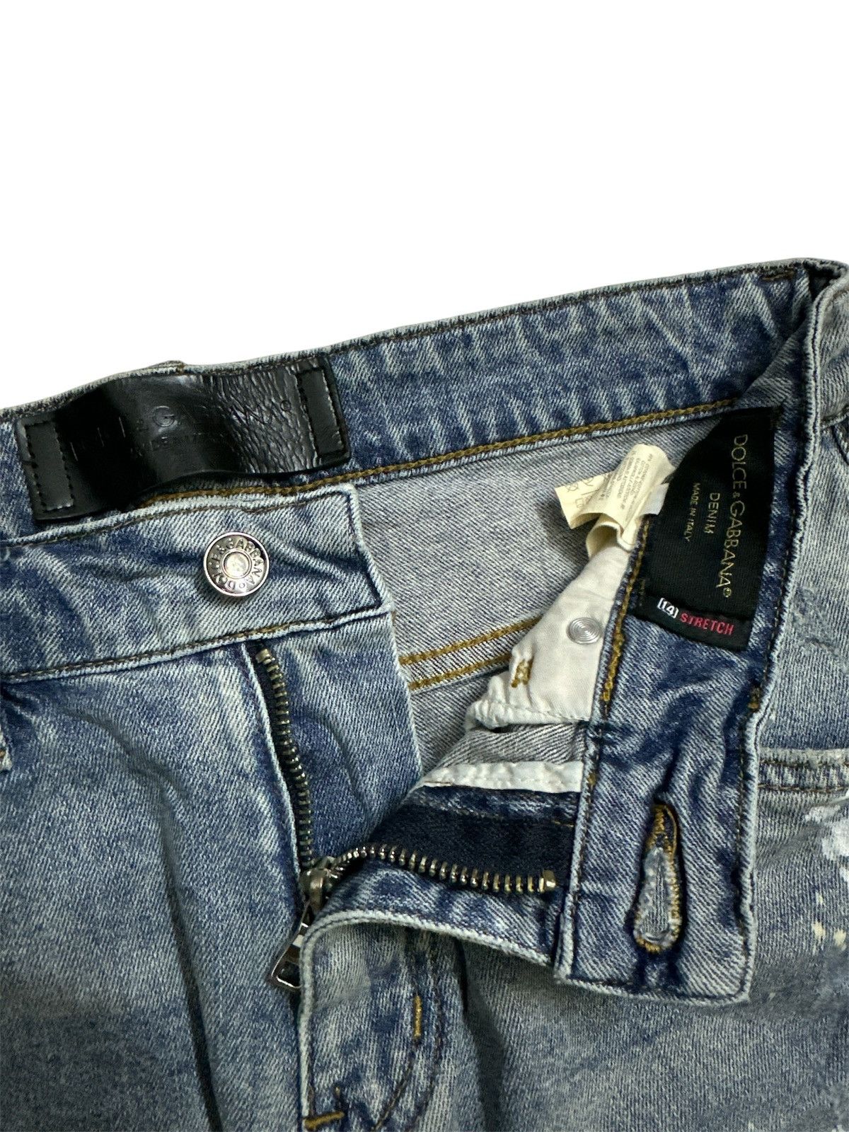 GOA 2000s Distressed Dolce & Gabbana Patchwork Jeans Y2K Goa Lgb Size US 31 - 4 Thumbnail