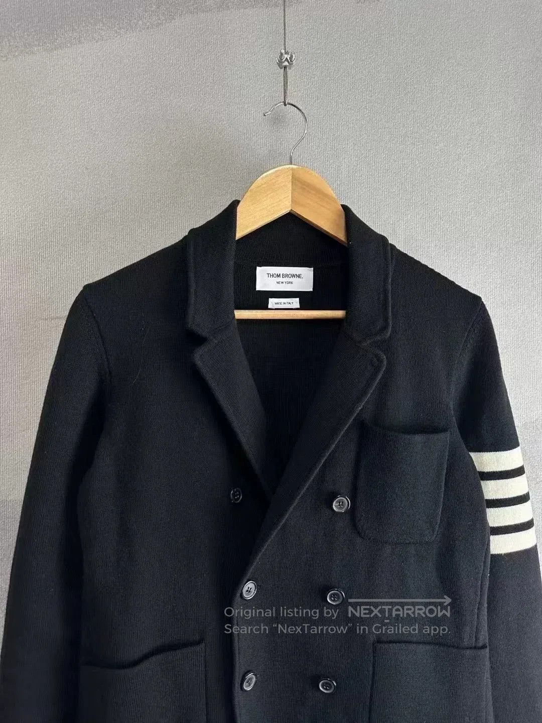 Thom Browne thom browne black wool double-breasted jacket. Size US M / EU 48-50 / 2 - 2 Thumbnail