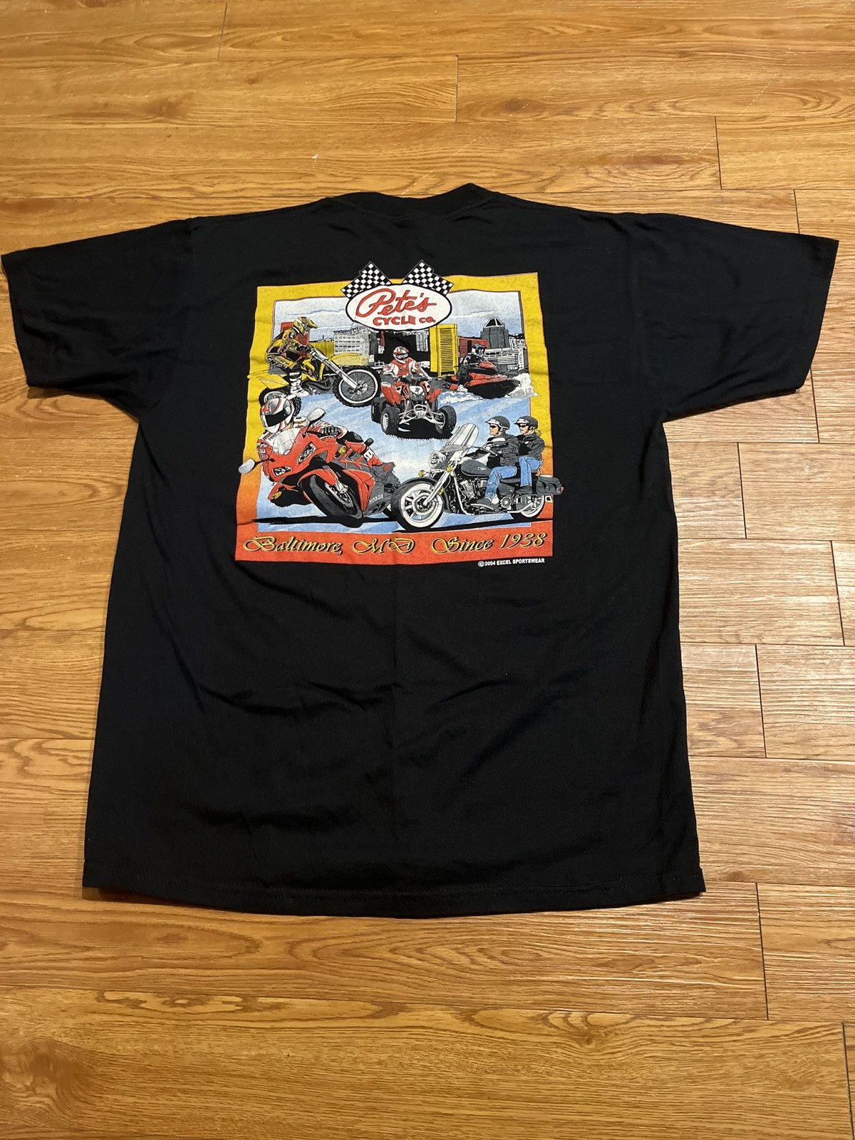Vintage vintage y2k baltimore pete’s cycle motorcycle tee Size US L / EU 52-54 / 3 - 1 Thumbnail