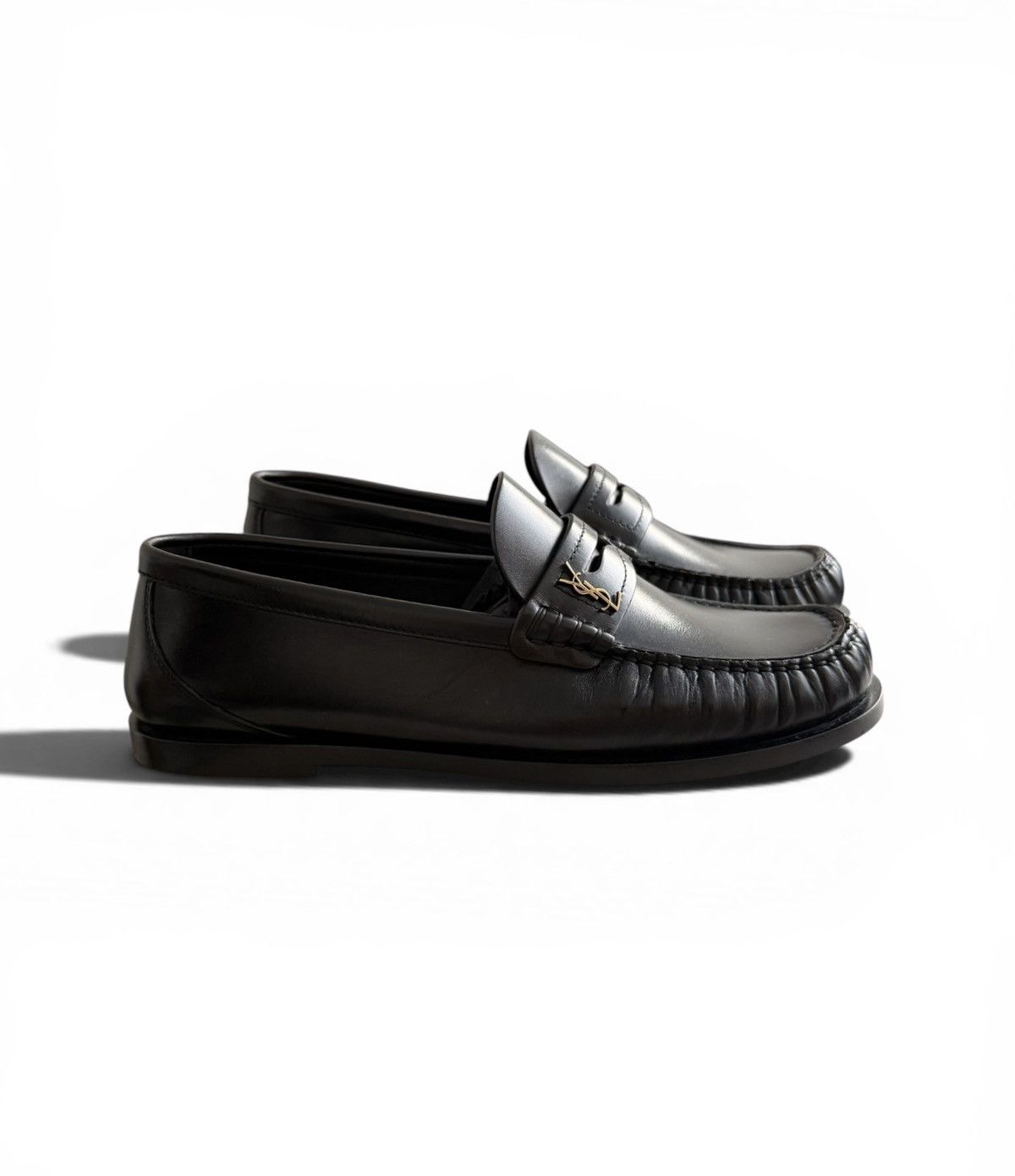 Saint Laurent Paris Saint Laurent YSL Smooth leather loafers Size US 4 / IT 34 - 3 Thumbnail