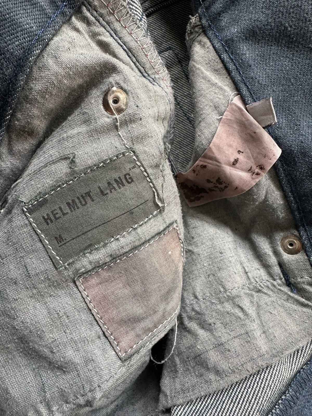 Helmut Lang Late 90's Helmut Lang overdyed faded denim Size US 32 / EU 48 - 15 Thumbnail