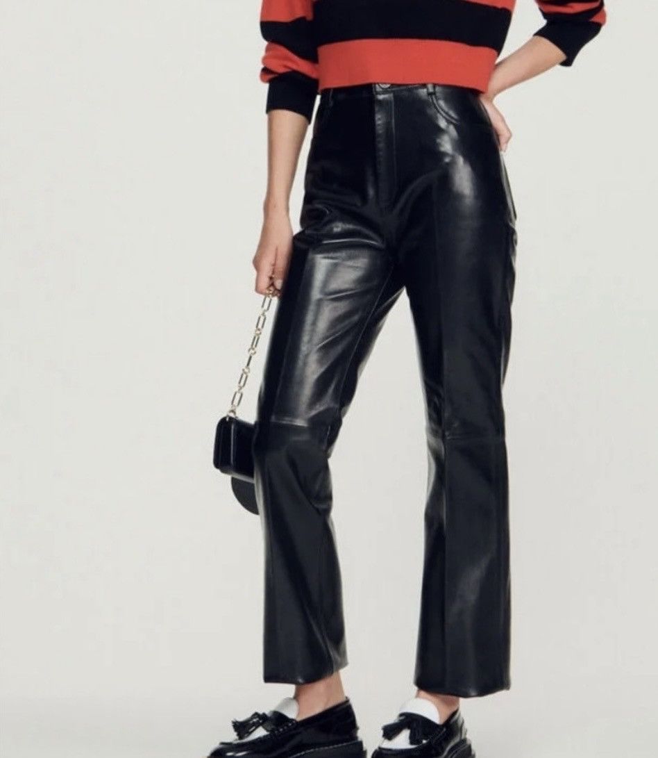 Sandro Sandro Leather Pants, New with Tags Size 30" / US 8 / IT 44 - 1 Thumbnail