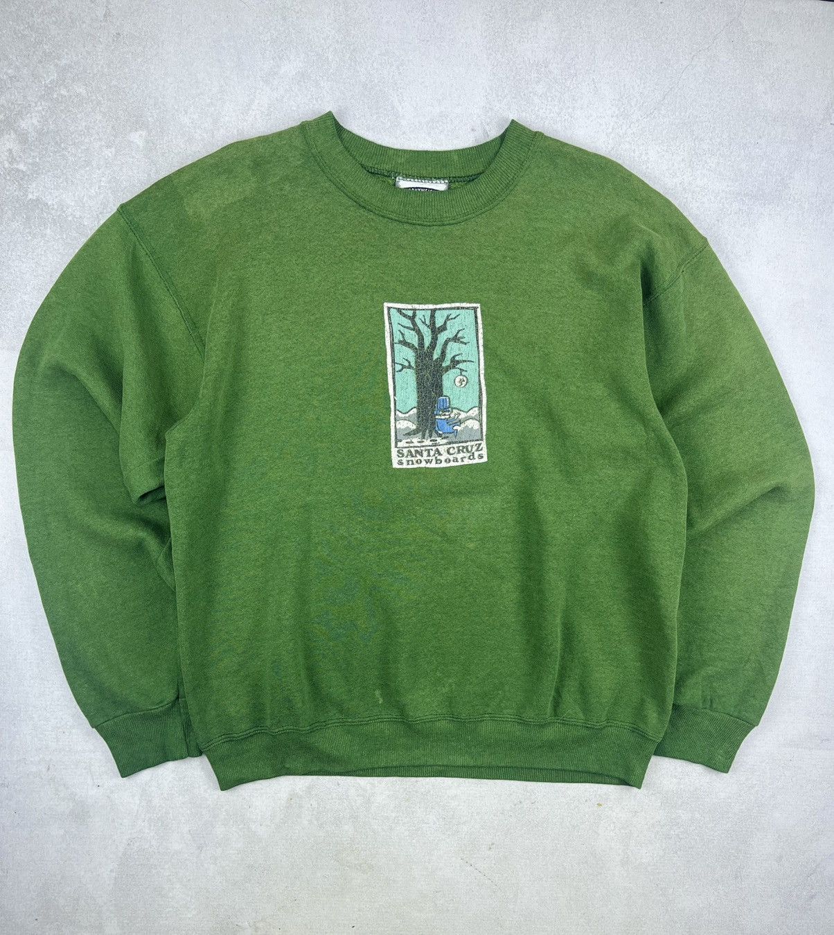 Santa Cruz Skateboards Vintage Santa Cruz Snowboards X Lee Sweatshirt 💥Rare💥 Size US M / EU 48-50 / 2 - 1 Thumbnail