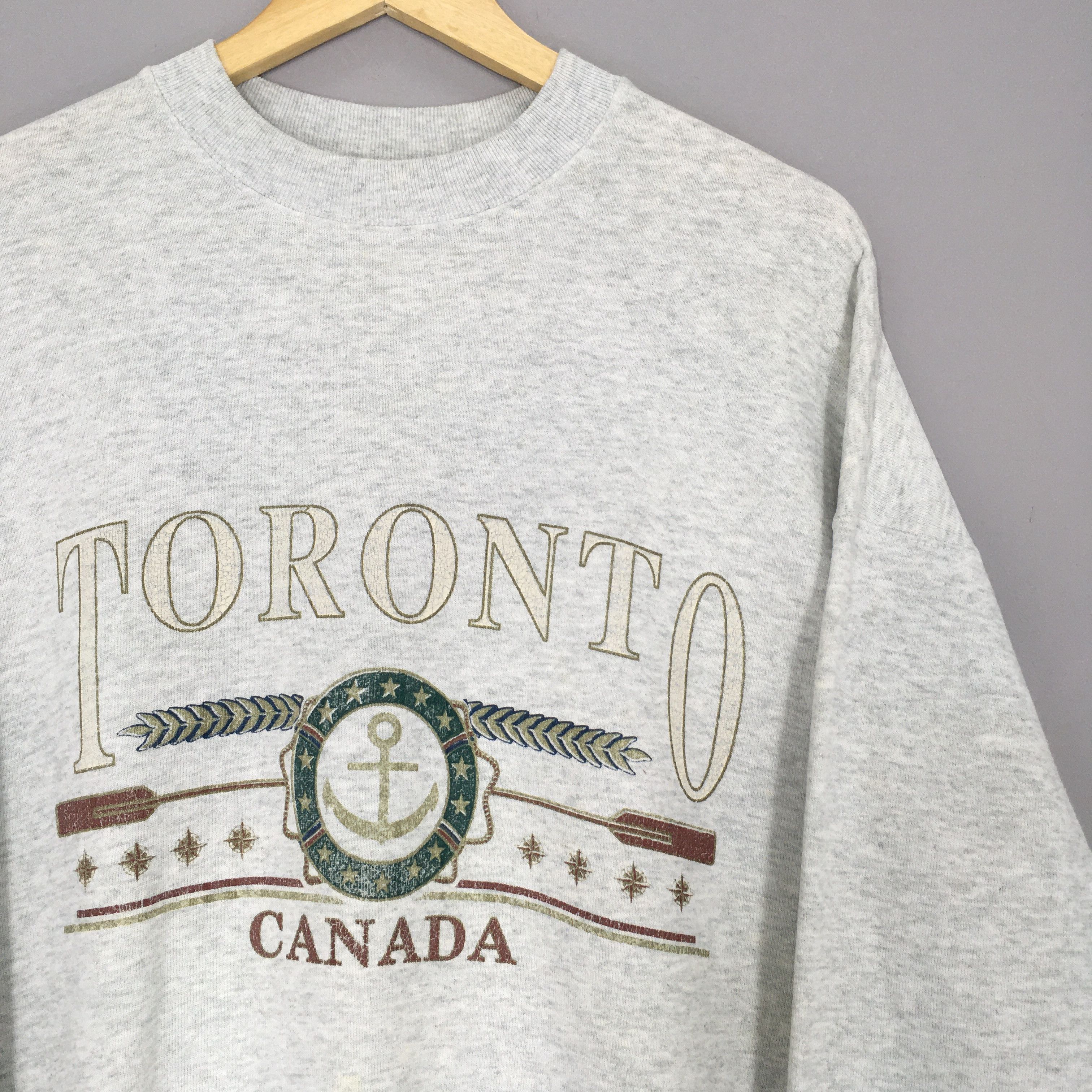 Vintage Vintage 90s Toronto City Canada Sweatshirt XLarge Size US XL / EU 56 / 4 - 2 Thumbnail