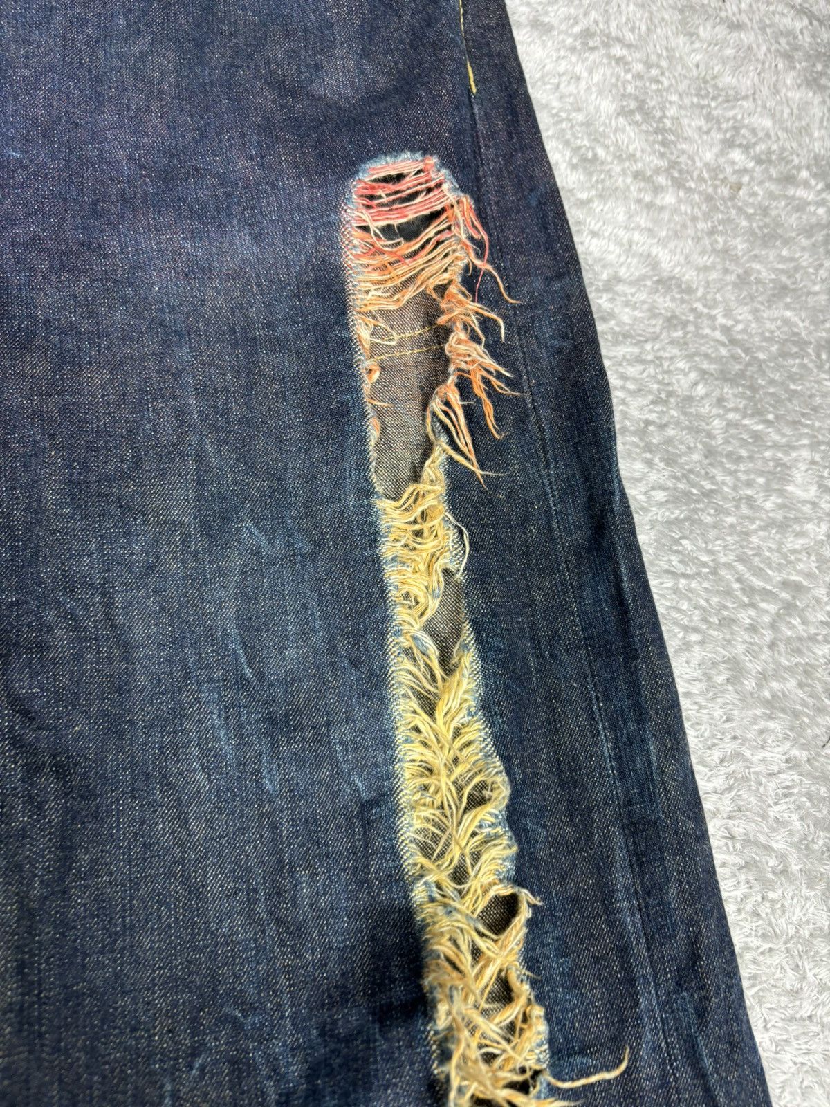 semanticdesign Conquest Baggy Denim Distressed Denim. S0379 Size US 33 - 5 Thumbnail
