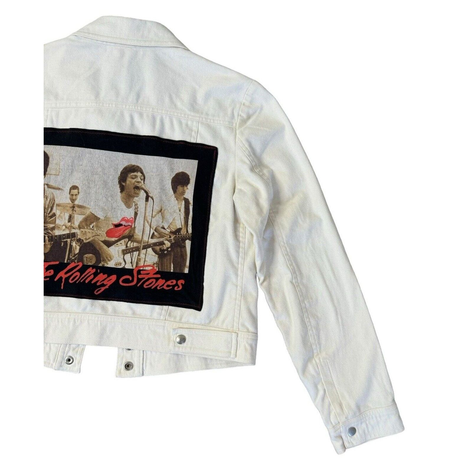 Theory ROLLING STONES Upcycled Retro Vintage 60s 70s Band Jacket M Size M / US 6-8 / IT 42-44 - 8 Thumbnail