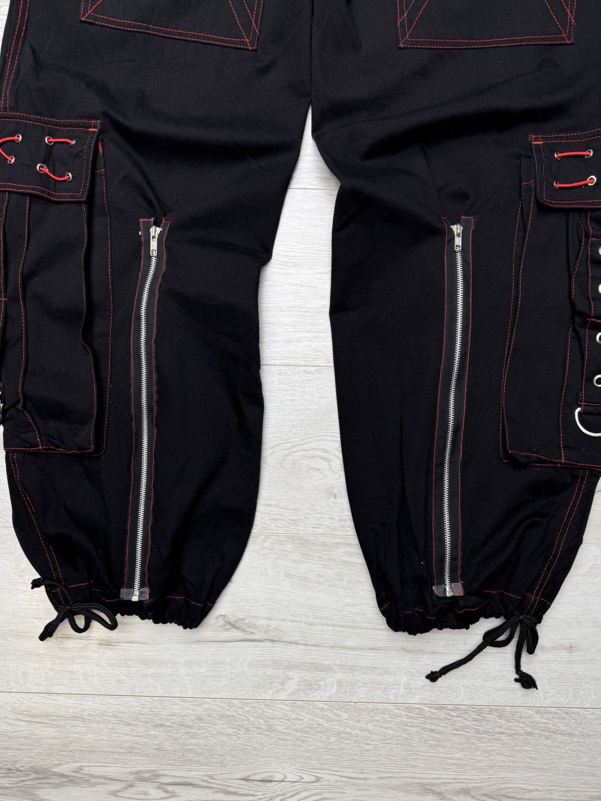 Tripp NYC Criminal Damage Bondage Pant D-Ring Straps Gothic Cyber Rave Size US 34 / EU 50 - 16 Thumbnail