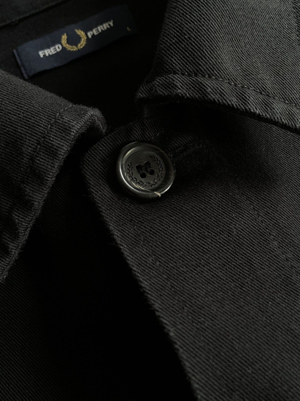Fred Perry Fred Perry: A Navy Blue Denim Overshirt / Jacket Size US L / EU 52-54 / 3 - 13 Thumbnail